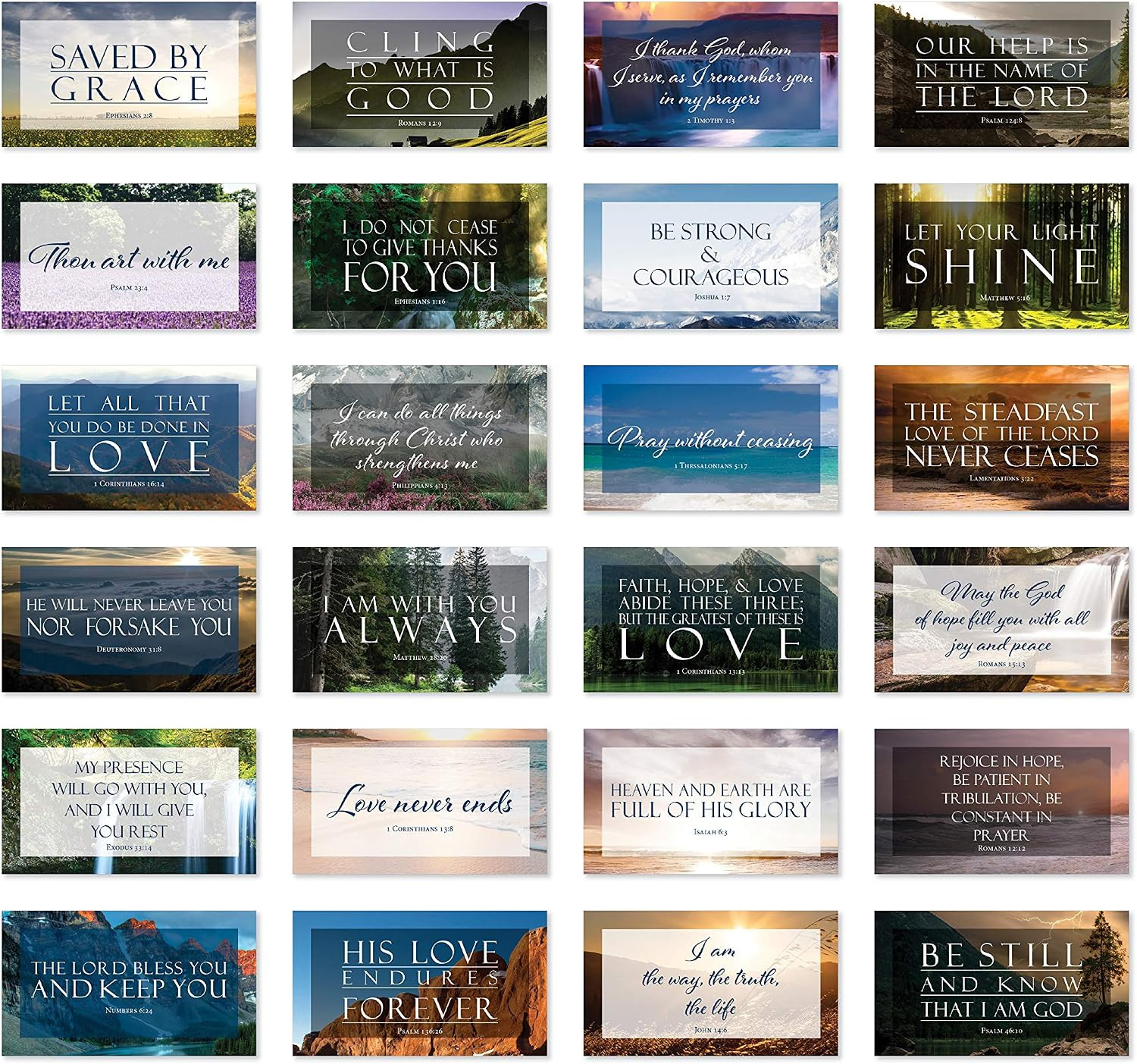 Share a Verse Bible Cards with Full Scripture - Pack of 48