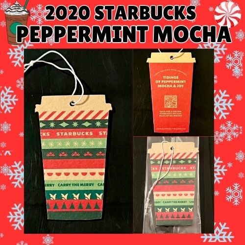 2020 LIMITED EDITION STARBUCKS PEPPERMINT MOCHA CAR/AIR FRESHENER SEALED NEW 2020 LIMITED EDITION STARBUCKS PEPPERMINT MOCHA CAR/AIR FRESHENER SEALED NEW