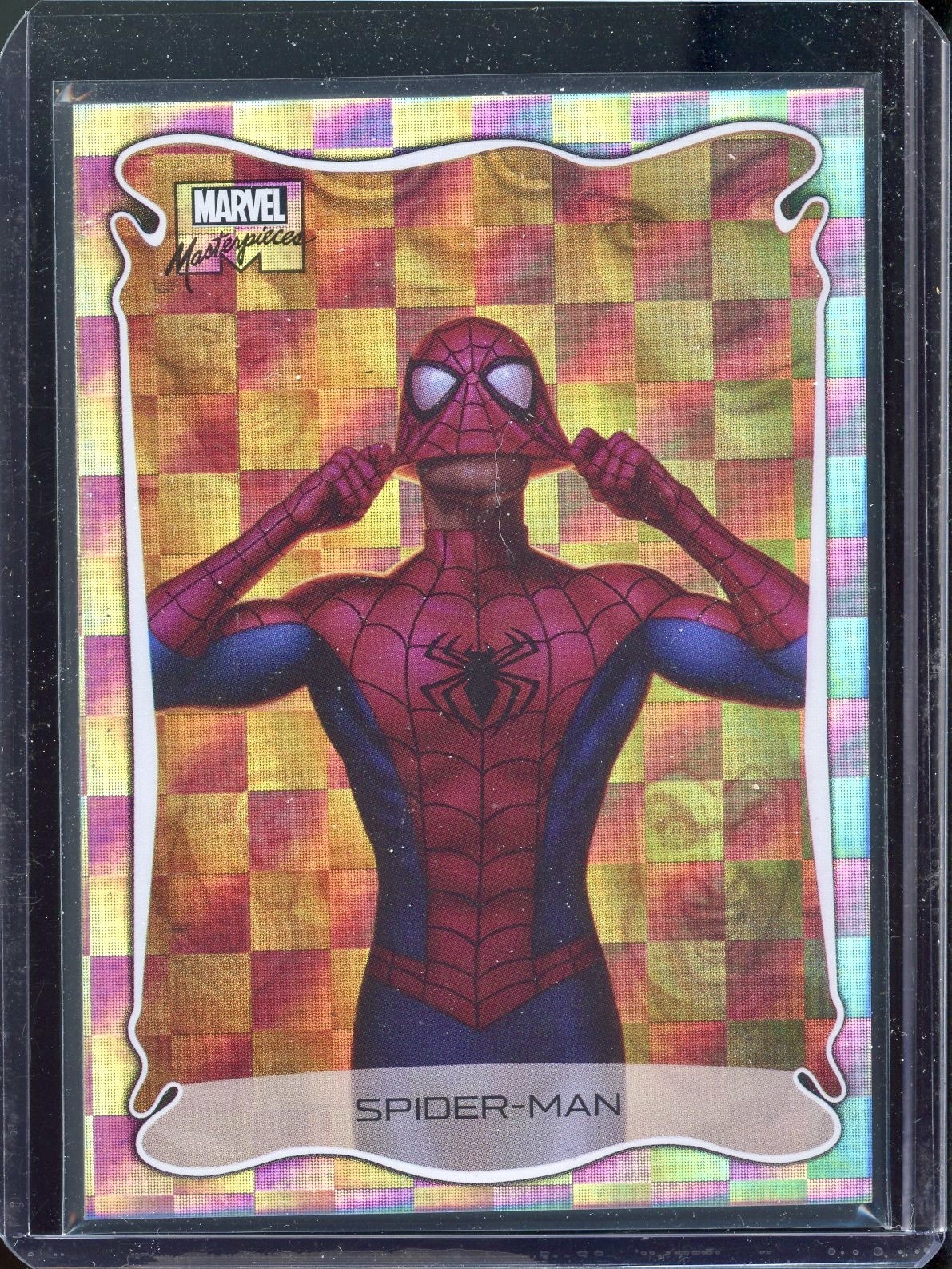2022 Upper Deck Marvel Masterpieces Spider-Man Checkerboard Holofoil 2022 Upper Deck Marvel Masterpieces Spider-Man Checkerboard Holofoil