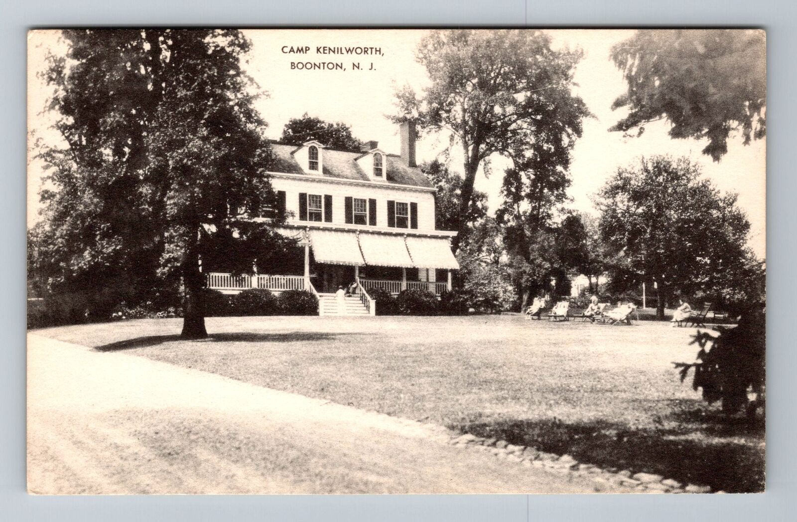 Boonton NJ-New Jersey, Camp Kenilworth, Scenic Outside, Vintage Postcard