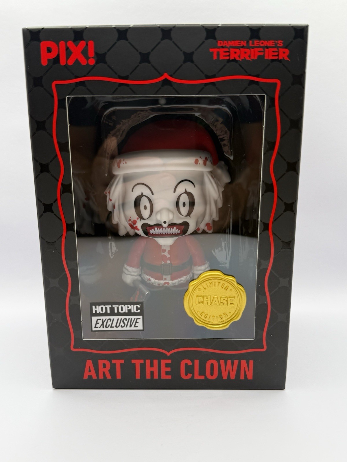 Thrilljoy PIX Art the Clown Terrifier Santa Christmas Hot Topic Exclusive Chase Thrilljoy PIX Art the Clown Terrifier Santa Christmas Hot Topic Exclusive Chase