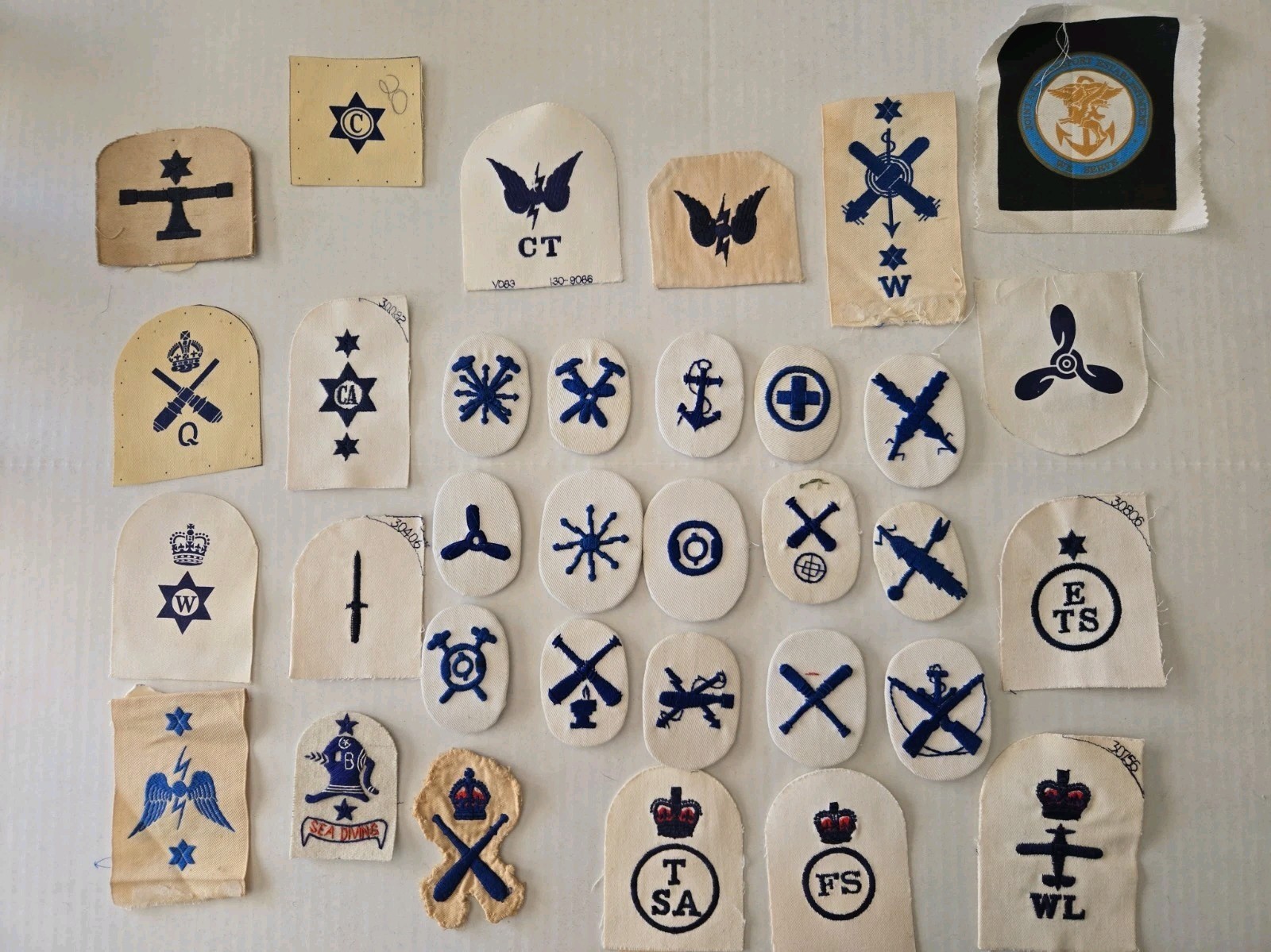 Vintage British Royal Navy Rates Patches Lot 3 Vintage British Royal Navy Rates Patches Lot 3