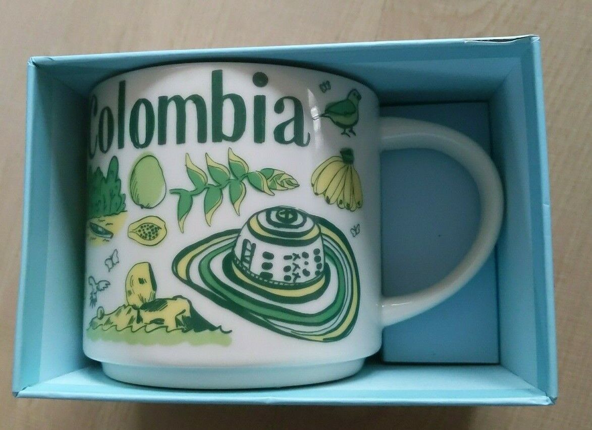 Starbucks Been There Series Colombia Ceramic Coffee Mug collectible 14 oz NEW