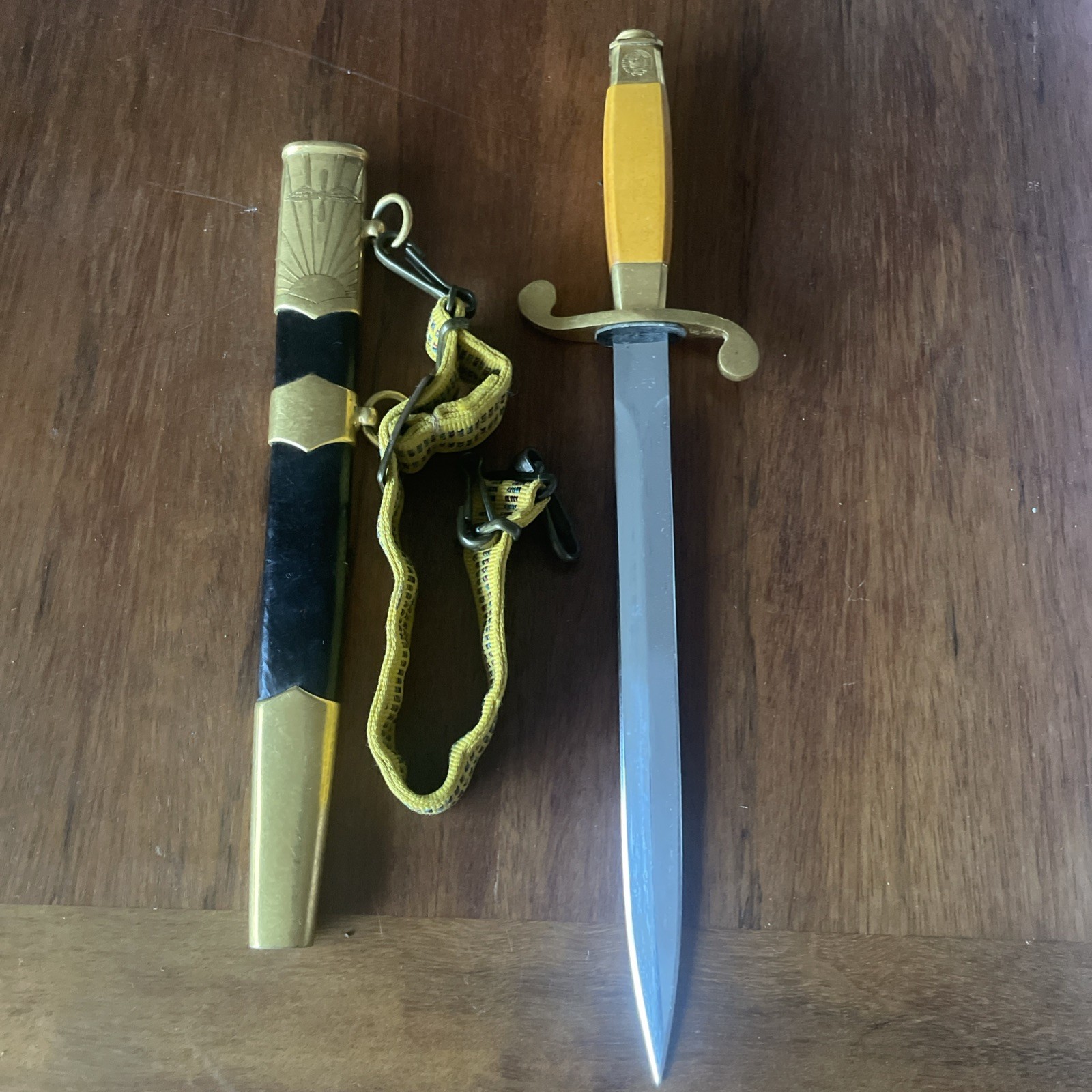 Rare Russian Soviet USSR Air Force Officers Dagger Dirk ЗИК 1953 Scabbard Rare Russian Soviet USSR Air Force Officers Dagger Dirk ЗИК 1953 Scabbard