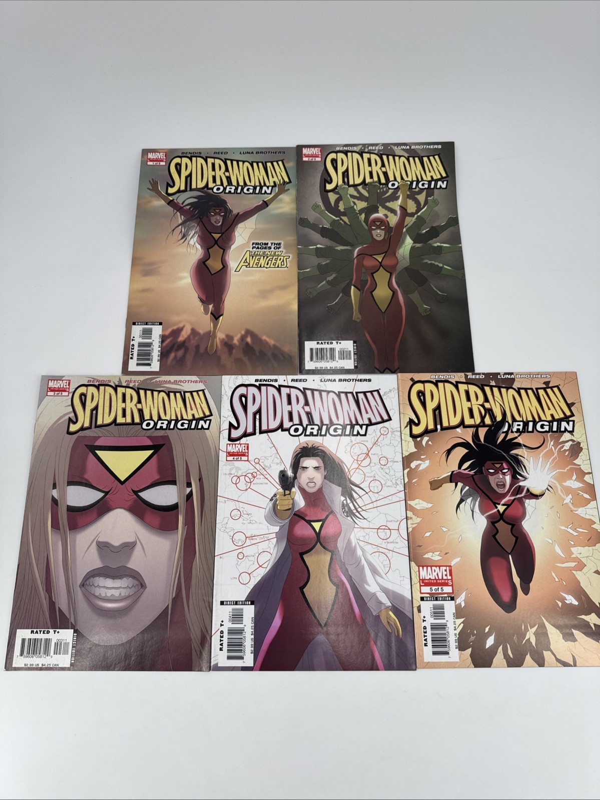 Marvel Comics SPIDER-WOMAN ORIGIN #1 2 3 4 5 Complete 1-5 Series 2006 Marvel Comics SPIDER-WOMAN ORIGIN #1 2 3 4 5 Complete 1-5 Series 2006