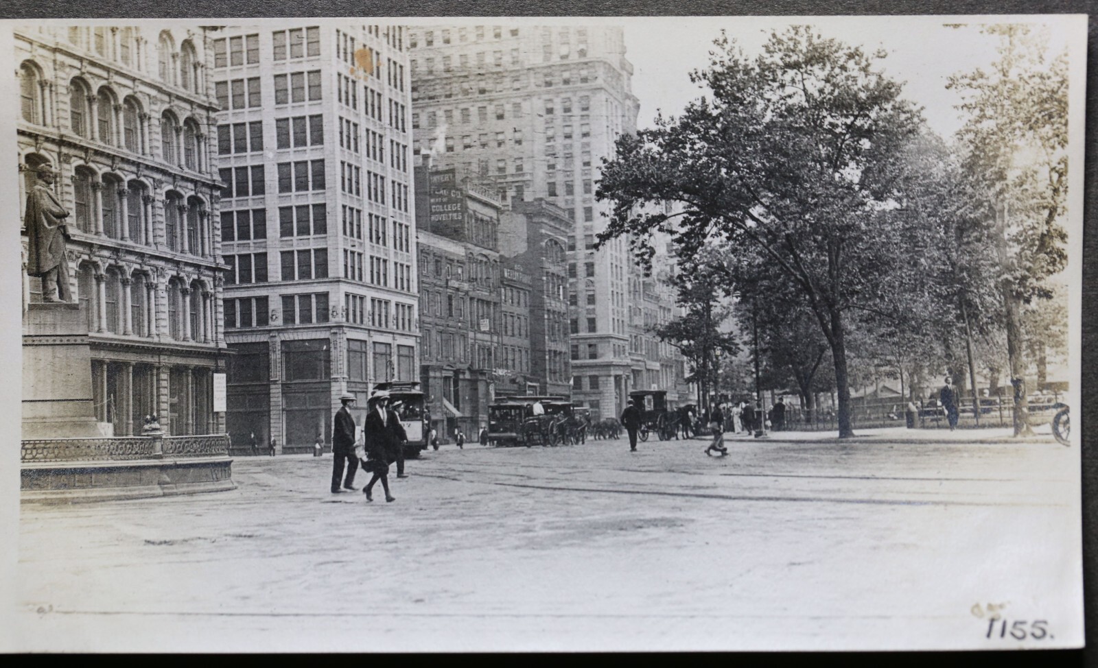 Early 1900's New York City Street Scene Photo Snapshot Lincoln Union Square Early 1900's New York City Street Scene Photo Snapshot Lincoln Union Square