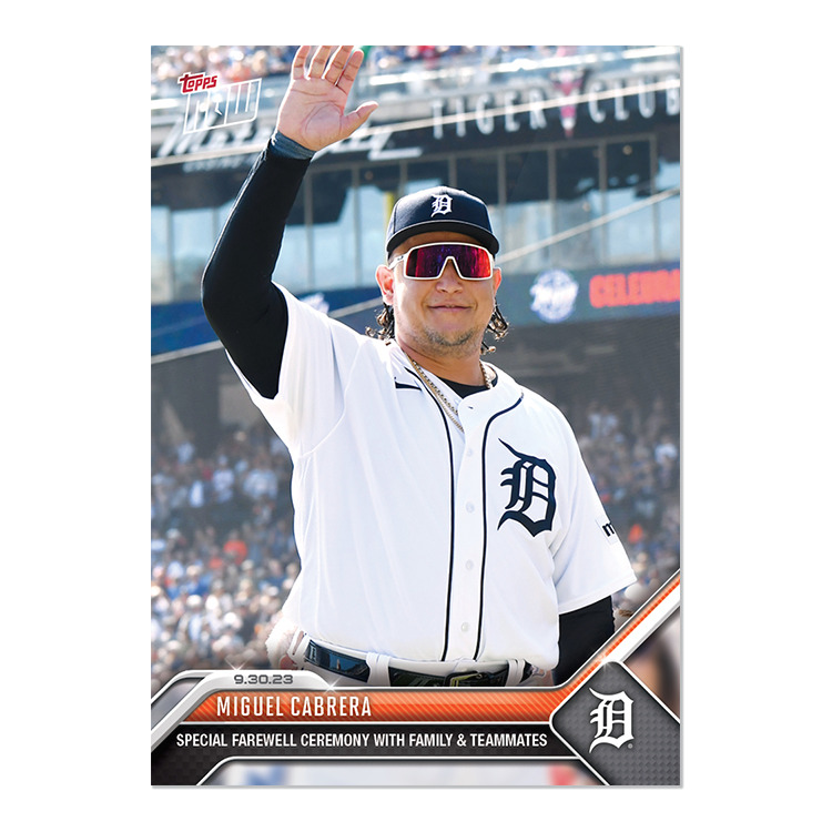 Miguel Cabrera Special Farewell Celebration - 2023 MLB Topps Now #942 - In Hand
