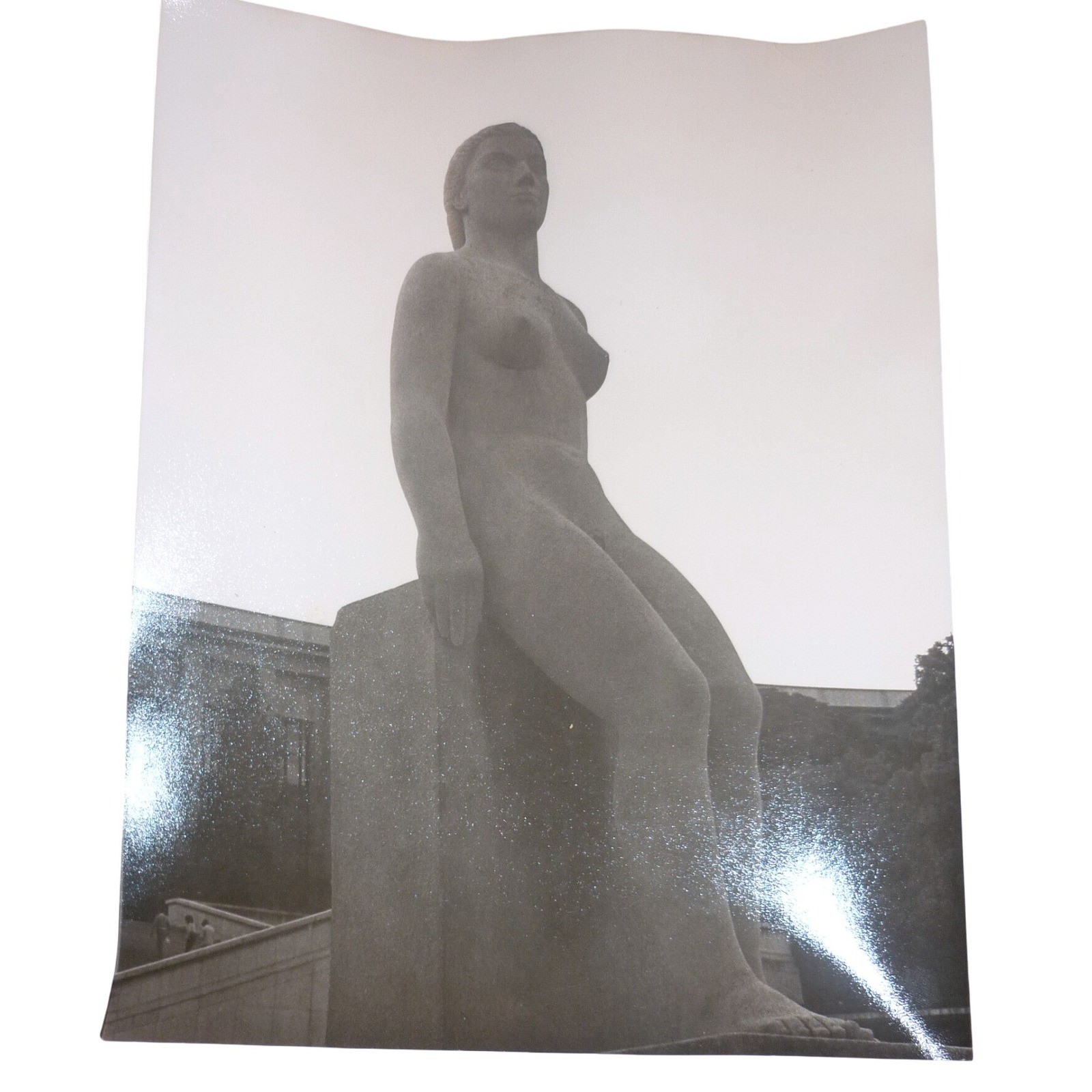 Vintage Photo Art Deco Nude Statue Pomone Robert Wlerick Palais Chaillot Paris Vintage Photo Art Deco Nude Statue Pomone Robert Wlerick Palais Chaillot Paris