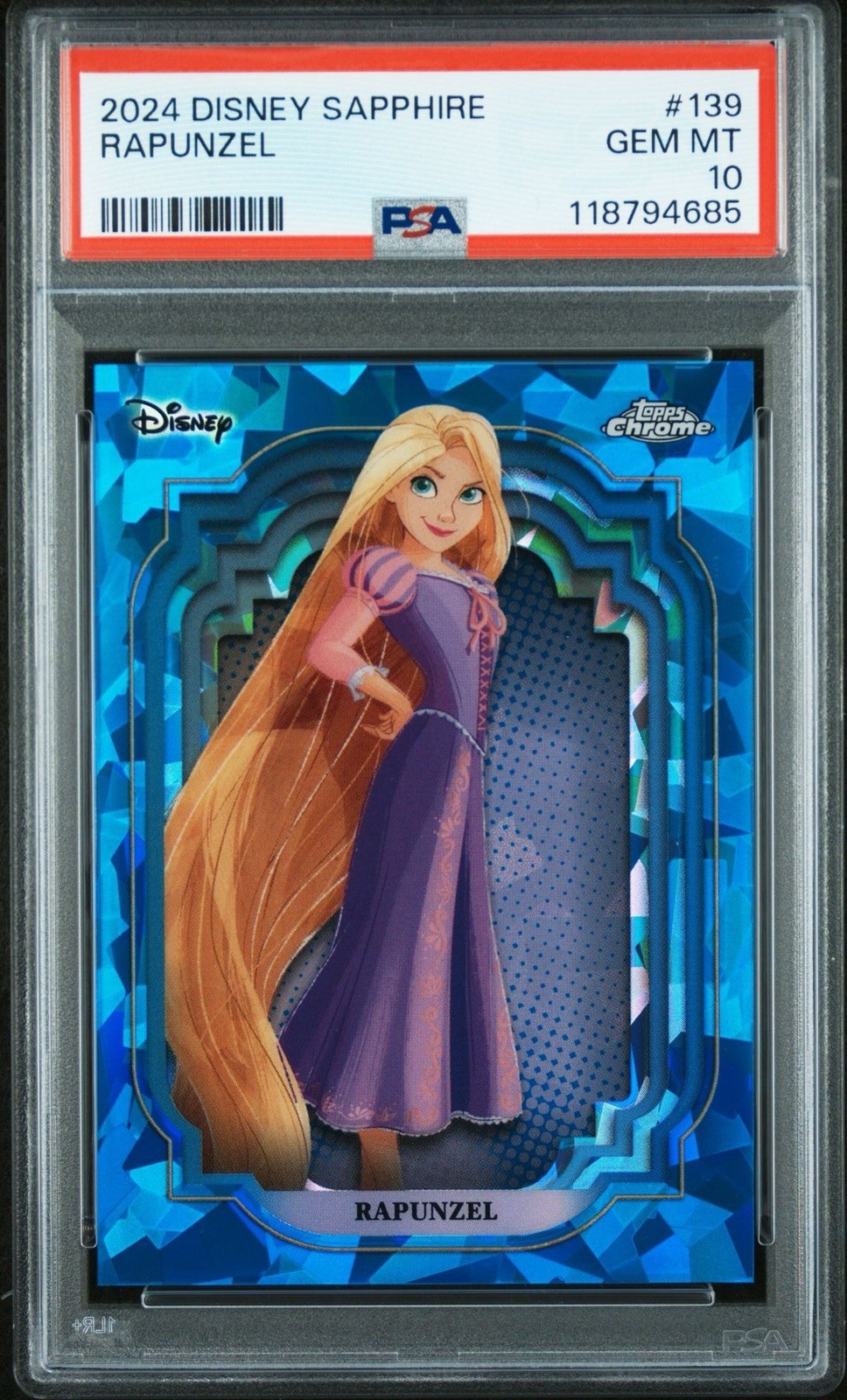 2024 Topps Chrome Disney Sapphire Edition Rapunzel PSA 10 Gem Mint