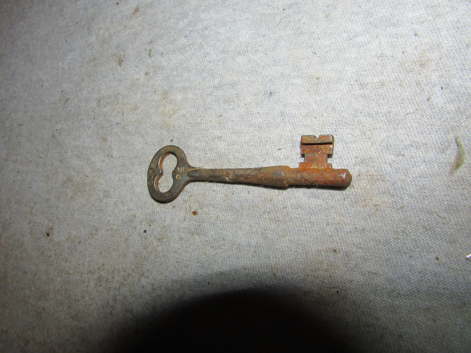 VTG Antique Corbin Mortise Door Lock Key Skeleton P4 VTG Antique Corbin Mortise Door Lock Key Skeleton P4