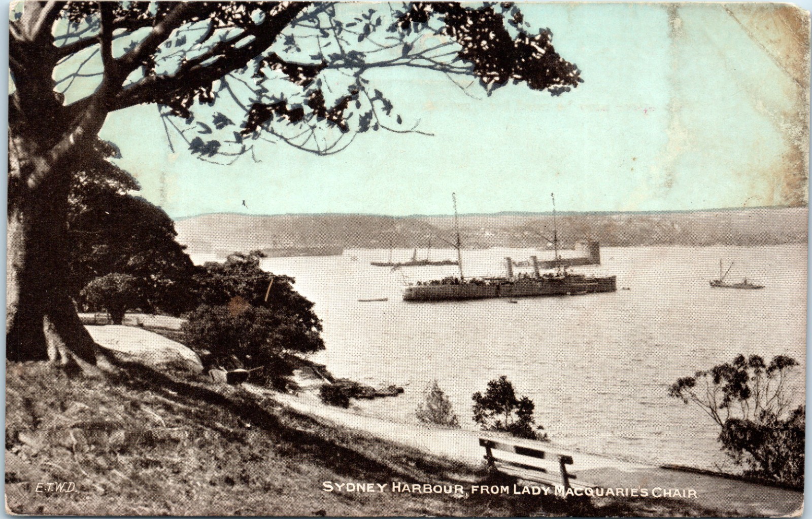 Vintage Postcard Mosman Bay Sydney Australia Harbor Bridge RPPC Vintage Postcard Mosman Bay Sydney Australia Harbor Bridge RPPC