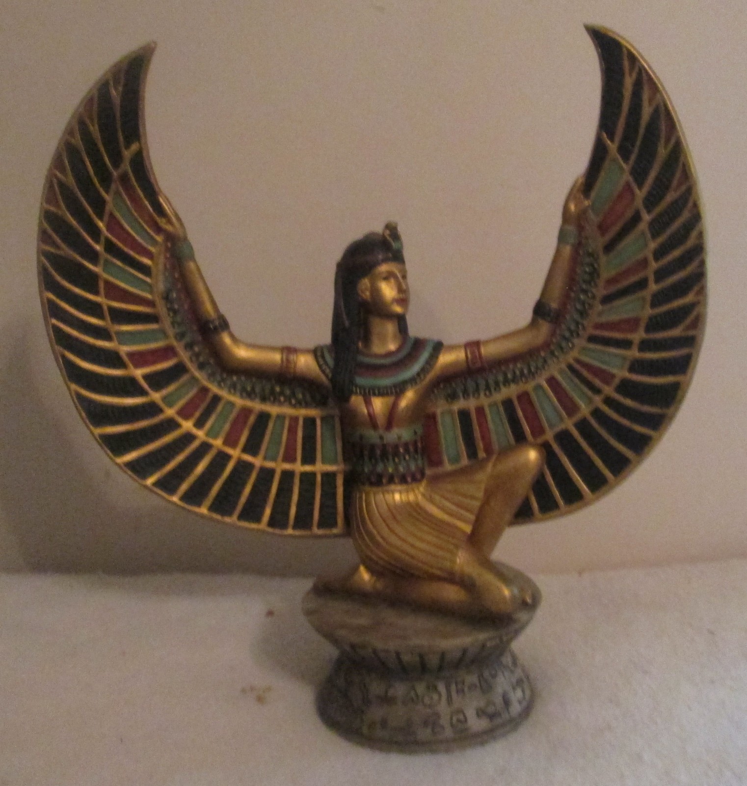 Ancient Egyptian Artifact RARE AUTHENTIC WINGED STATUE Of Egyptian Goddess Isis Ancient Egyptian Artifact RARE AUTHENTIC WINGED STATUE Of Egyptian Goddess Isis