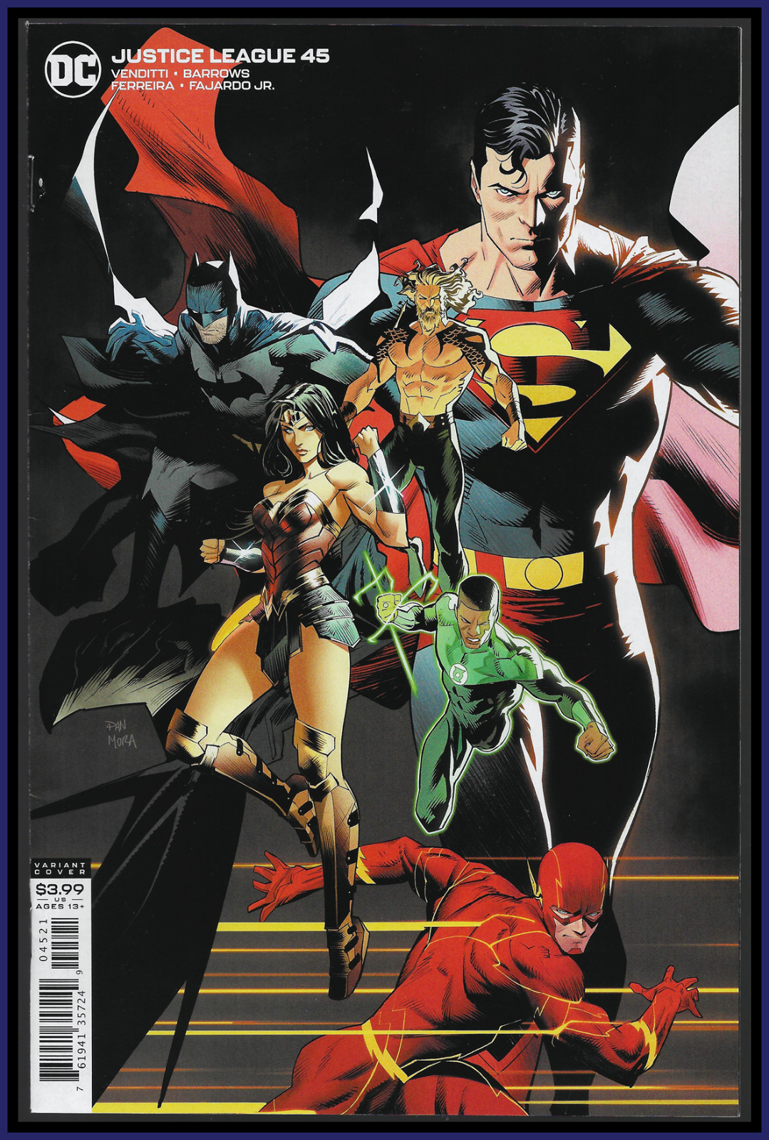 JUSTICE LEAGUE #45 (2020) DAN MORA VARIANT SUPERMAN BATMAN DC NM- JUSTICE LEAGUE #45 (2020) DAN MORA VARIANT SUPERMAN BATMAN DC NM-