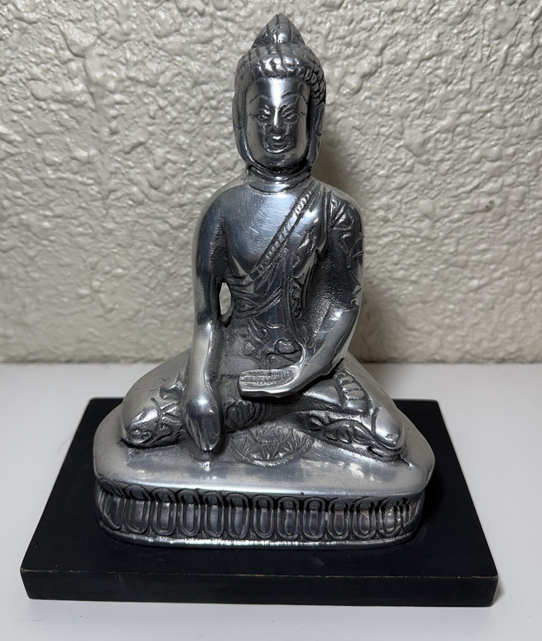 Shakyamuni Sakyamuni Amitabha Buddha Guatama Statue Bronze Silver Zen Shakyamuni Sakyamuni Amitabha Buddha Guatama Statue Bronze Silver Zen