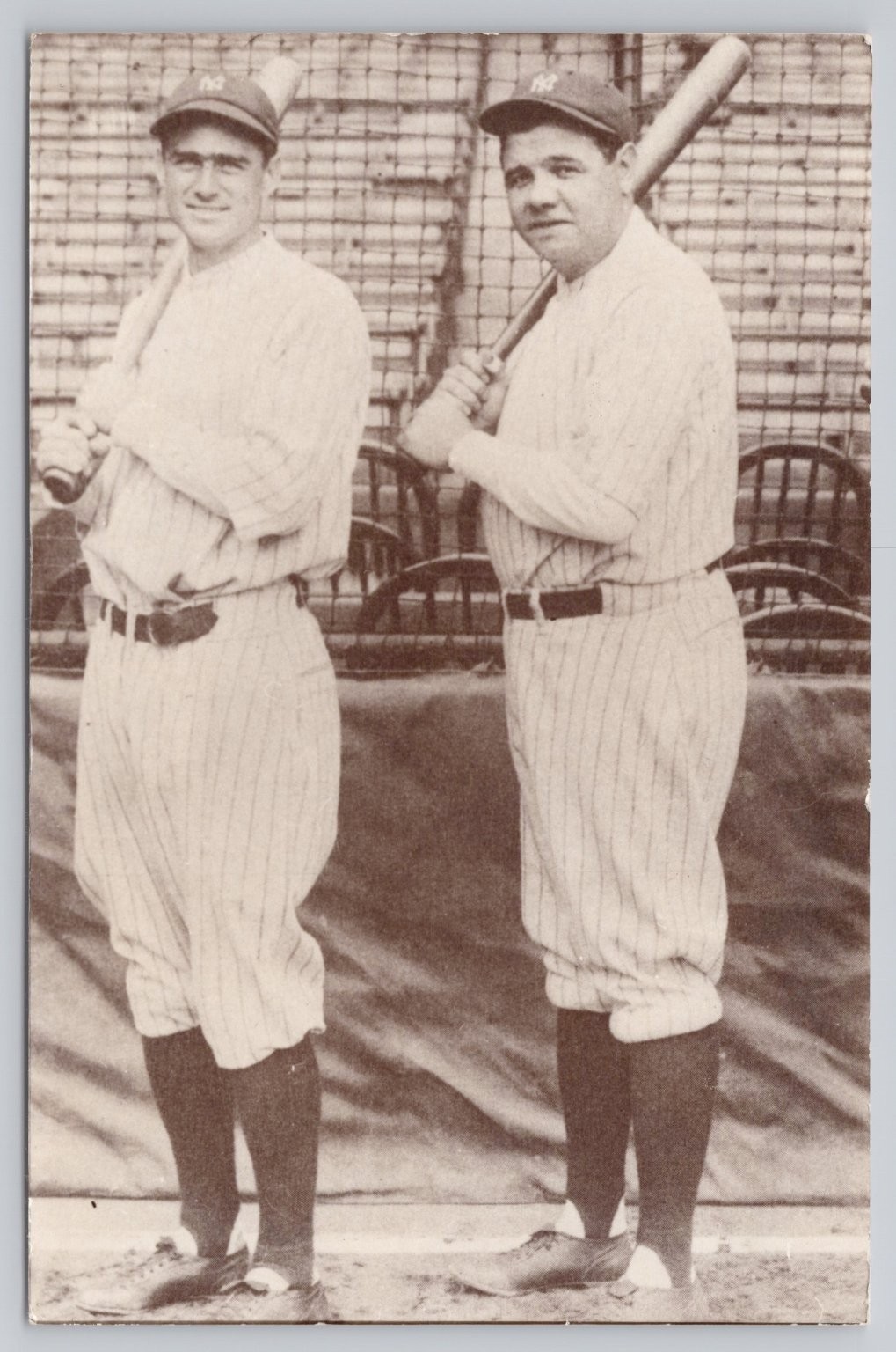 Babe Ruth & Earle Combs Real Photo Postcard RPPC Vintage Baseball Legends Babe Ruth & Earle Combs Real Photo Postcard RPPC Vintage Baseball Legends