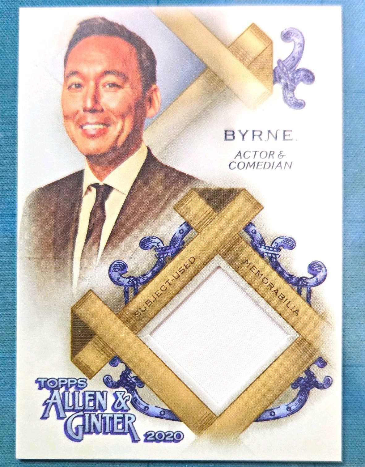 Topps 2020 Allen & Ginter Steve Byrne FSRA-SB Memorabilia Relic Card Topps 2020 Allen & Ginter Steve Byrne FSRA-SB Memorabilia Relic Card