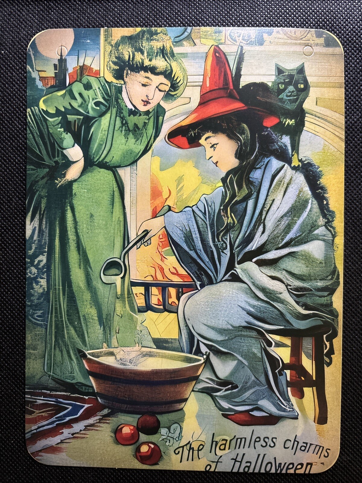 Halloween Wall Decor VINTAGE STYLE Spooky Die Cut Cardboard  5.5 X 7.5”