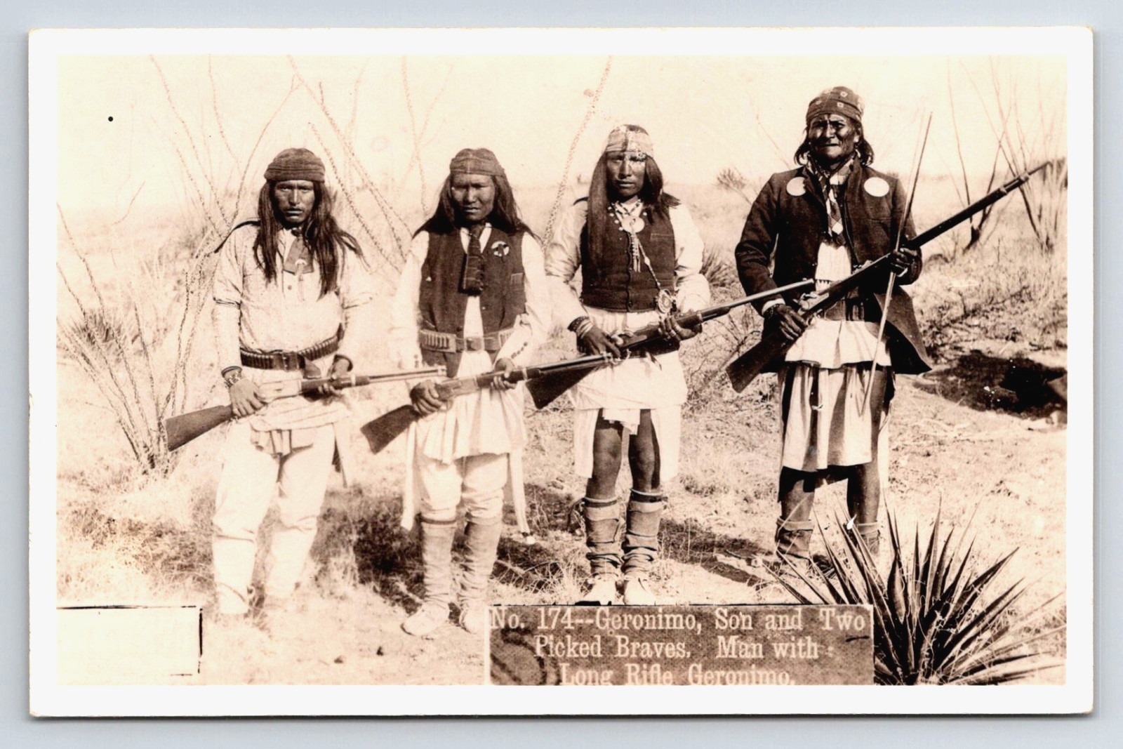 RPPC Native American Geronimo Apache Chief Hard to Find Image Frasher\'s Foto RPPC Native American Geronimo Apache Chief Hard to Find Image Frasher\'s Foto