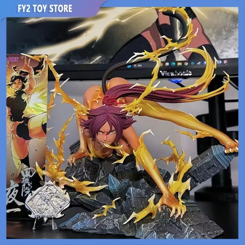 25cm Bleach Yoruichi Shihouin Anime Figure PVC Statue Desktop Collectible Toy 25cm Bleach Yoruichi Shihouin Anime Figure PVC Statue Desktop Collectible Toy