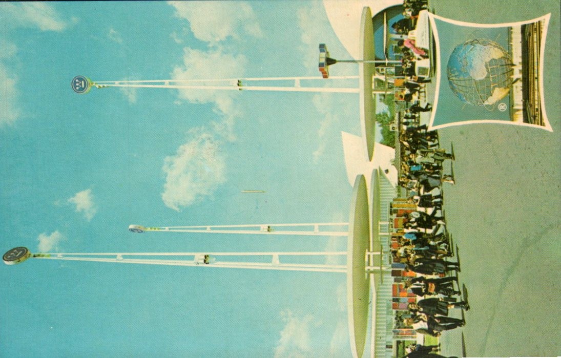 New York World's Fair - Westinghouse Time Capsule pavilion - Postcard - 1964 New York World's Fair - Westinghouse Time Capsule pavilion - Postcard - 1964