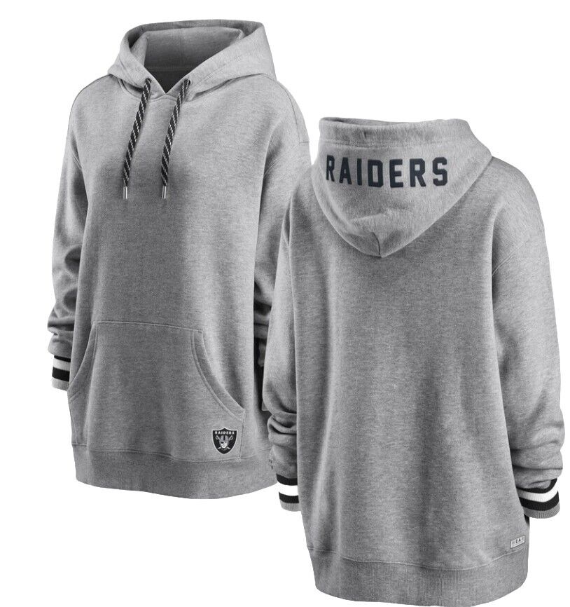 Die Hard Oakland Raiders Fan Apparel Pullover Fleece Hoodie Size M