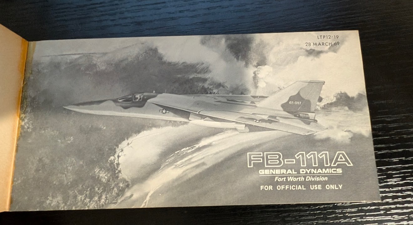 Vintage 1969 General Dynamics FB-111A Pocket Reference Guide Booklet Ephemera Vintage 1969 General Dynamics FB-111A Pocket Reference Guide Booklet Ephemera