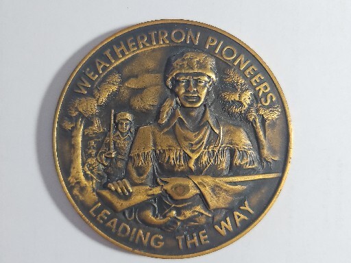 Vintage General Electric Weathertron Bronze Medal Employee 1955 Bronze Vintage General Electric Weathertron Bronze Medal Employee 1955 Bronze