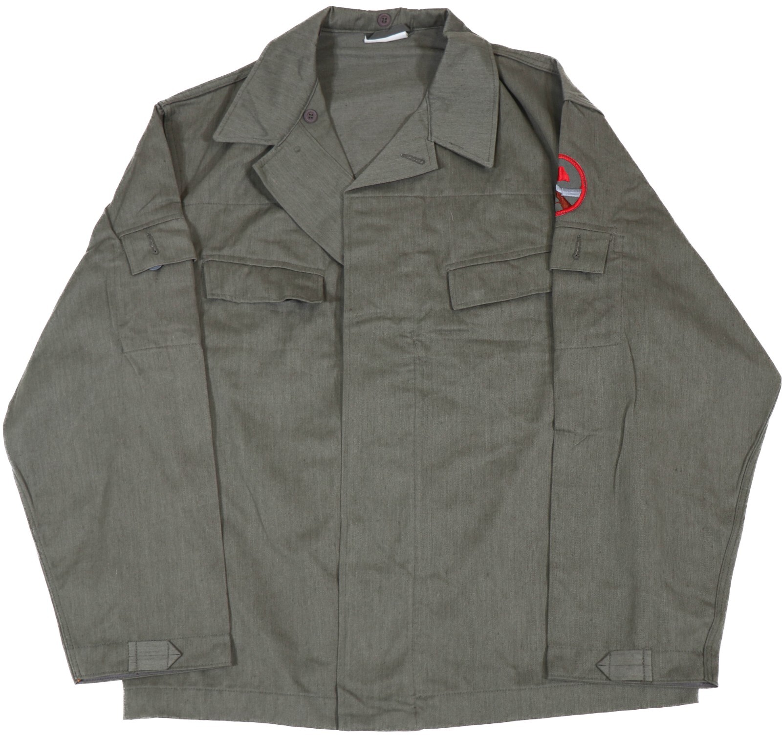 Medium - East German Kampfgruppen OD Summer Issue Jacket Uniform DDR NVA Shirt Medium - East German Kampfgruppen OD Summer Issue Jacket Uniform DDR NVA Shirt