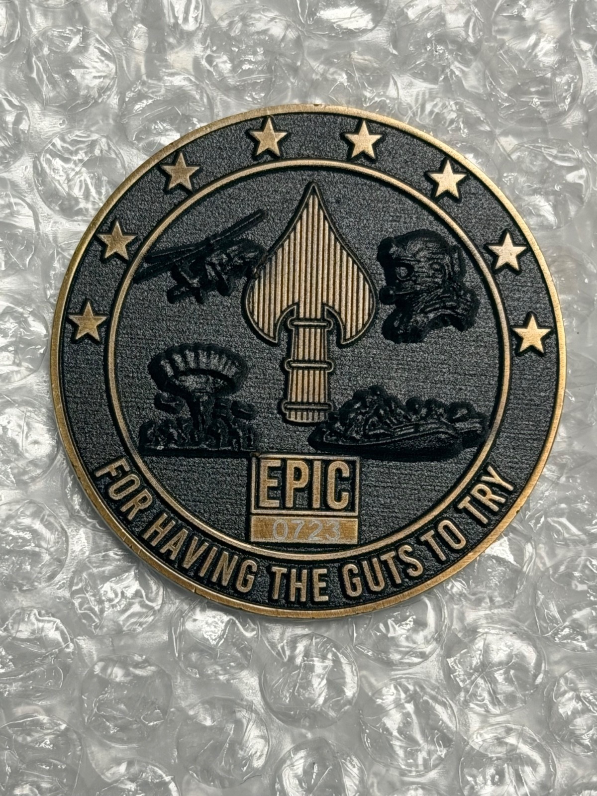 Extremely Rare 2025 JSOC 45th Anniversary Numbered 2” Challenge Coin. 1980-2025