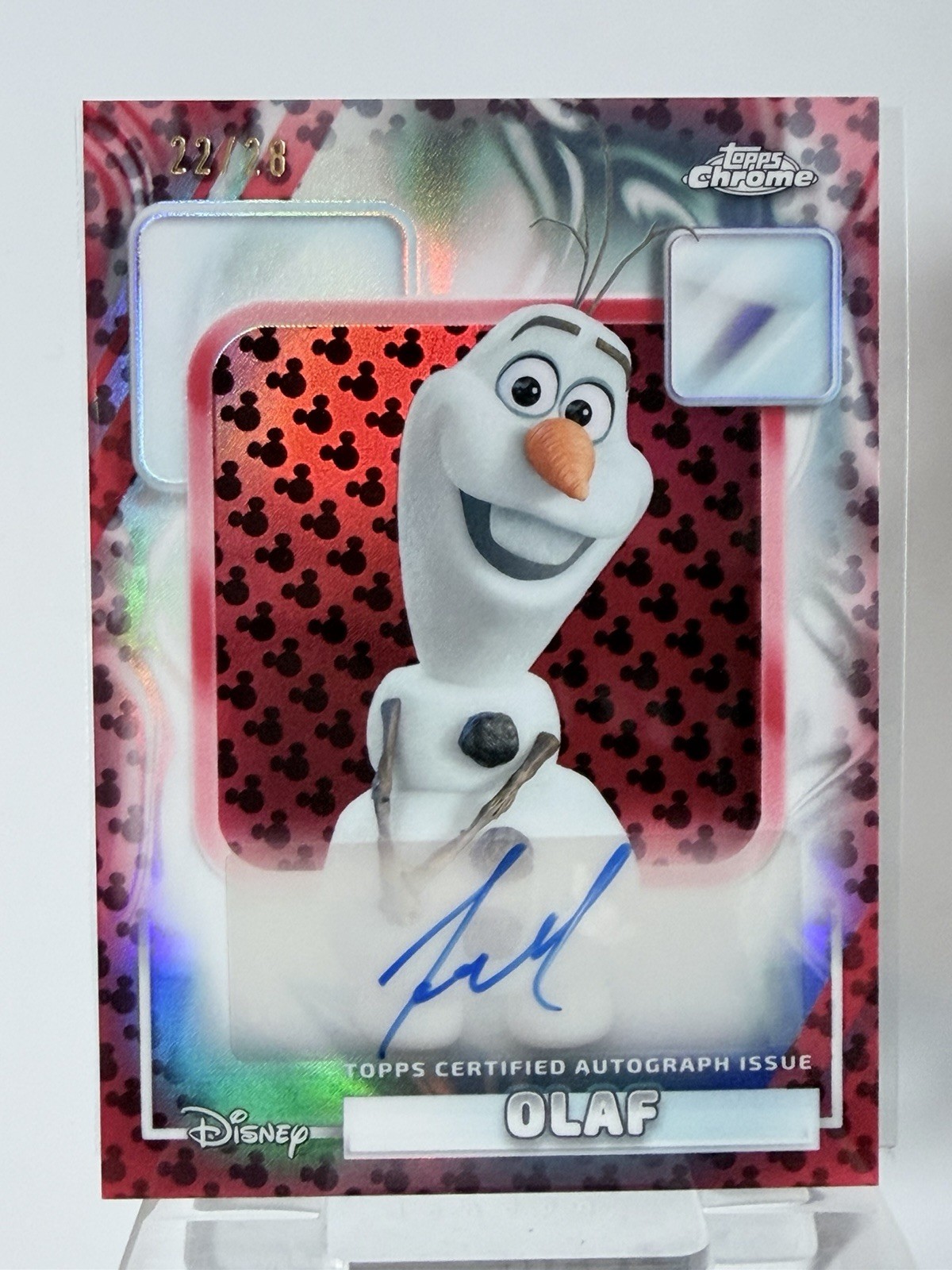 2026 Topps Chrome Olaf Auto /28 2026 Topps Chrome Olaf Auto /28