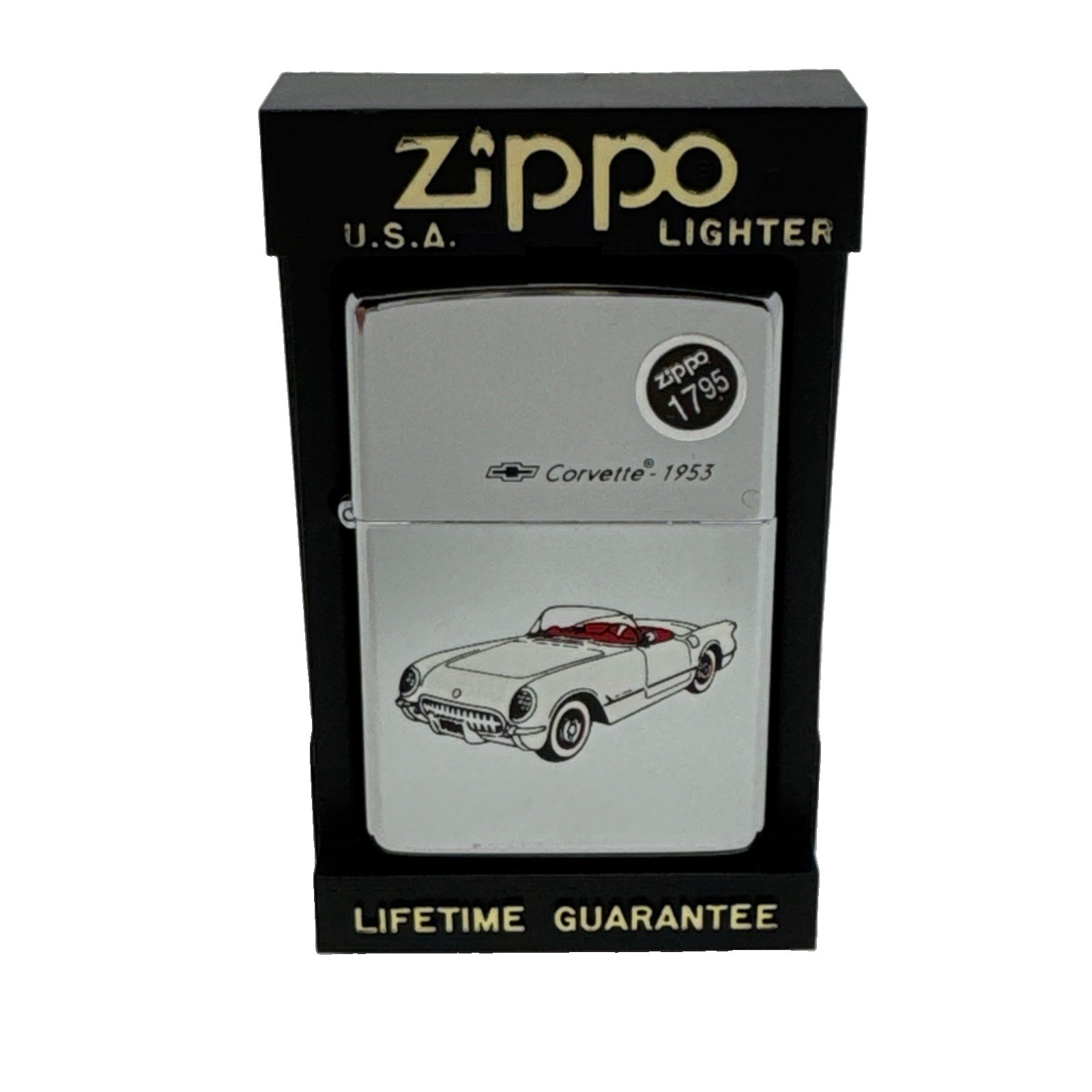Vintage Zippo Corvette 1953 Zippo Lighter New 1993 Vintage Zippo Corvette 1953 Zippo Lighter New 1993
