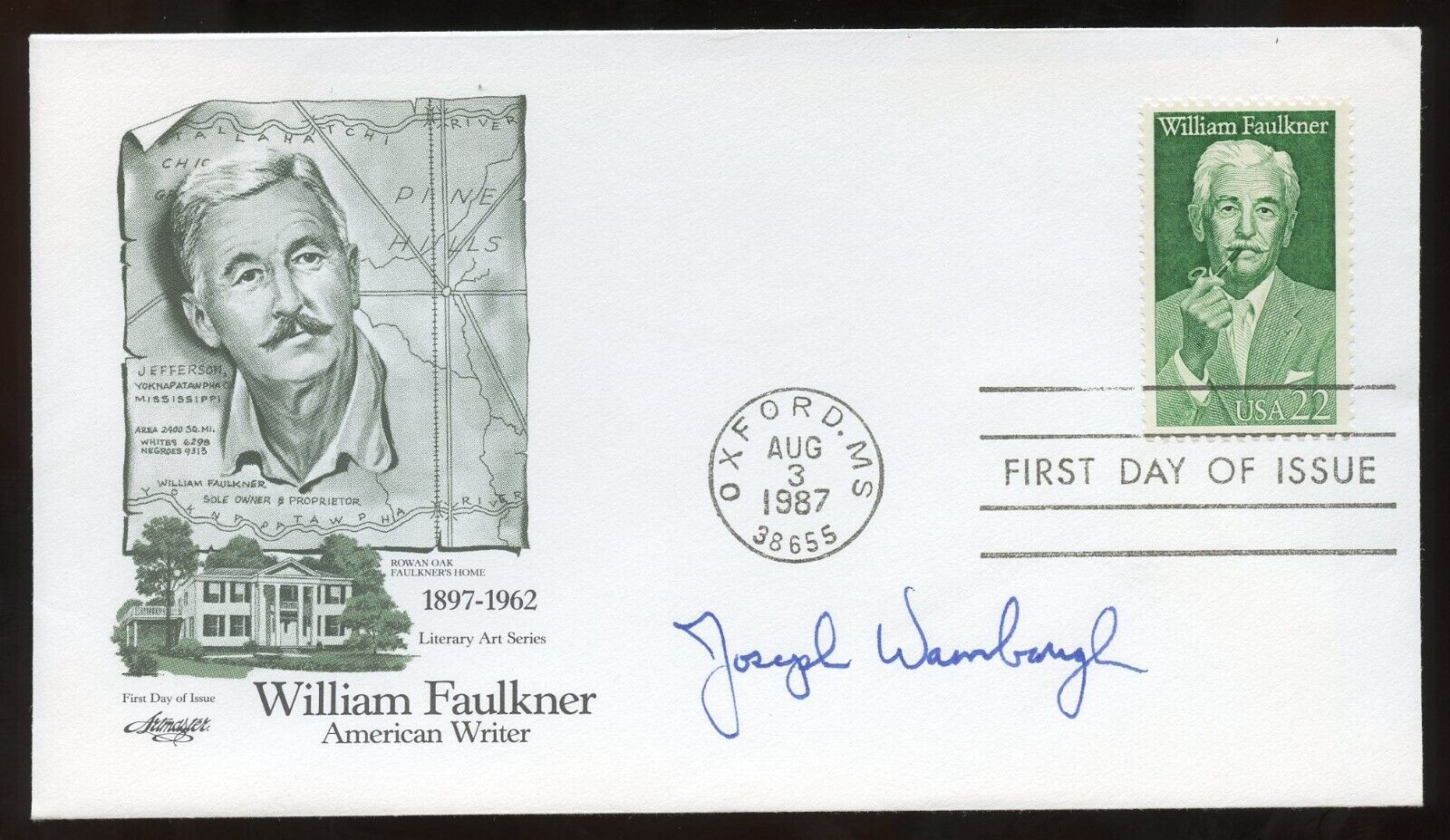 Joseph Wambaugh signed autograph auto Best-Selling American Writer FDC