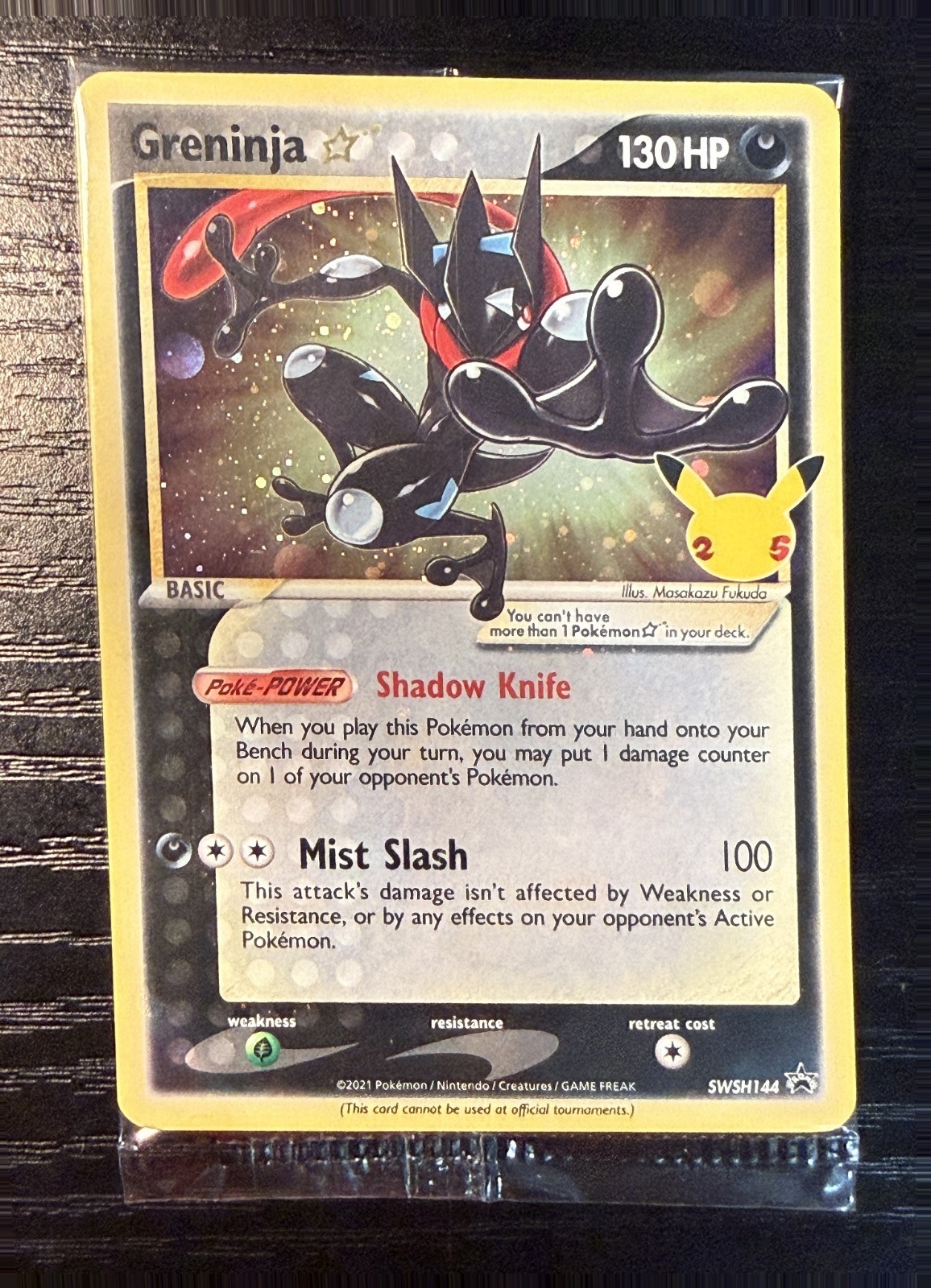 Greninja SWSH144 - Pokemon TCG SWSH Black Star Promo Holo (NM) Greninja SWSH144 - Pokemon TCG SWSH Black Star Promo Holo (NM)