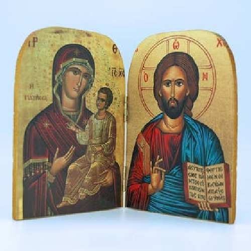 Orthodox Icon Diptych, (5.5\