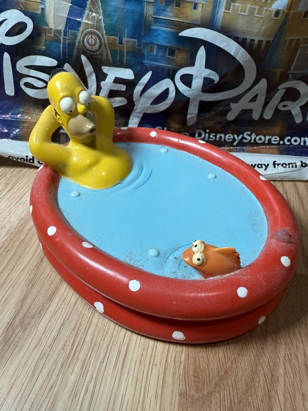 VTG The Simpsons Homer Simpson Inflatable Pool Soap Dish Figurine VTG The Simpsons Homer Simpson Inflatable Pool Soap Dish Figurine