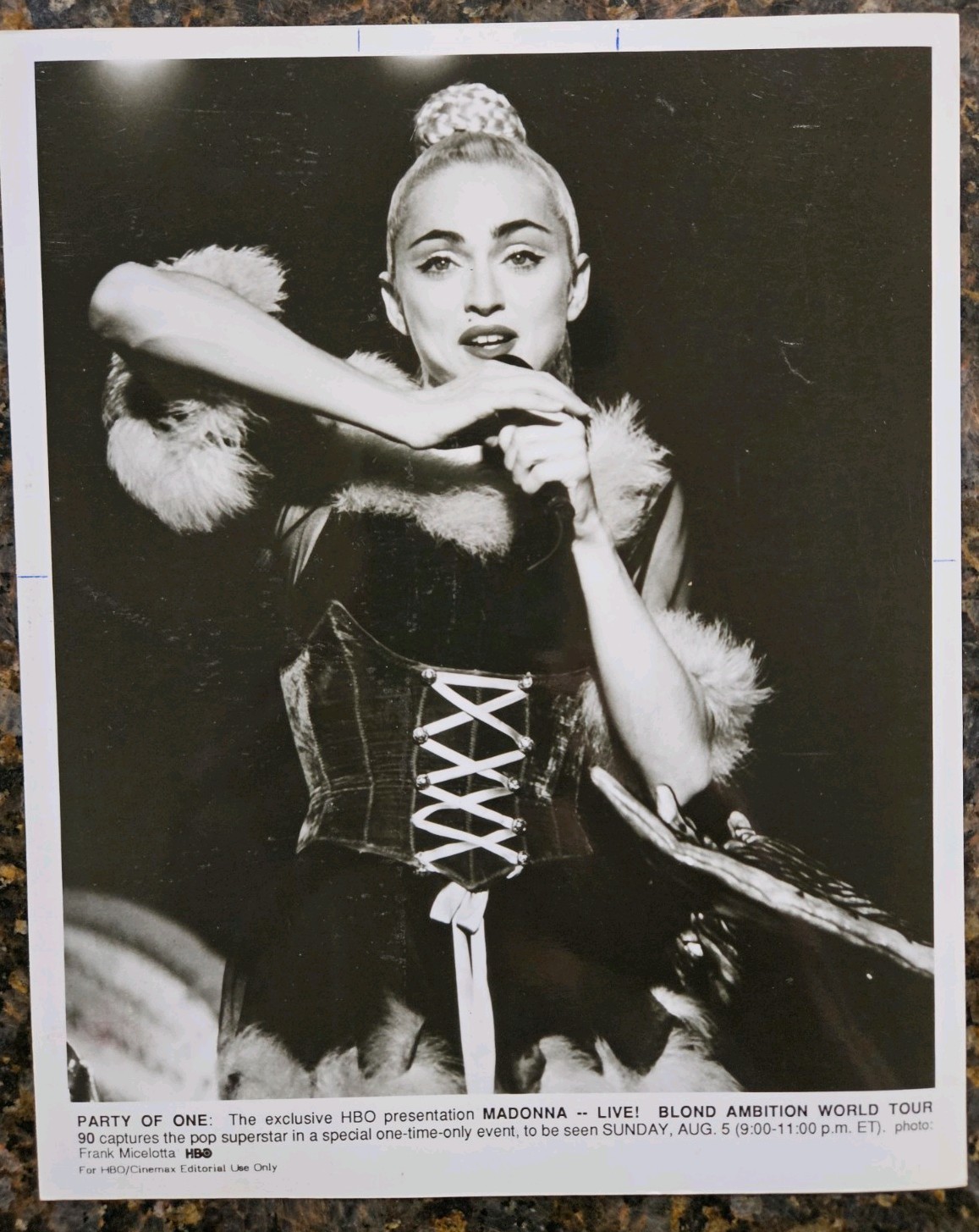 Madonna 1990 Press Realese HBO 8x10 Vintage Original Photo RARE world tour 1990 Madonna 1990 Press Realese HBO 8x10 Vintage Original Photo RARE world tour 1990
