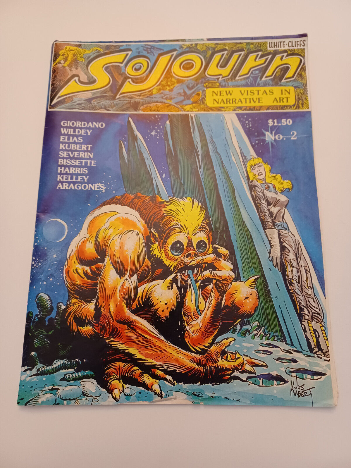 Sojourn #2 -oversize comic w/Poster- Bissette - Kubert - Aragones - 1977 - VG/FN