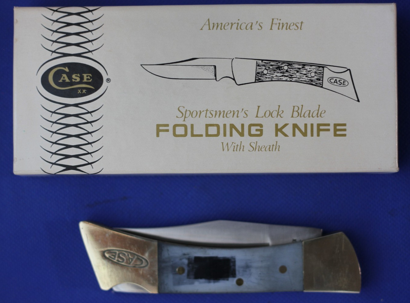 Vintage Case XX Sportsman Lockblad 2159-LSSP, 9 Dot 1981, Wood, Sheath, NIB, NOS Vintage Case XX Sportsman Lockblad 2159-LSSP, 9 Dot 1981, Wood, Sheath, NIB, NOS