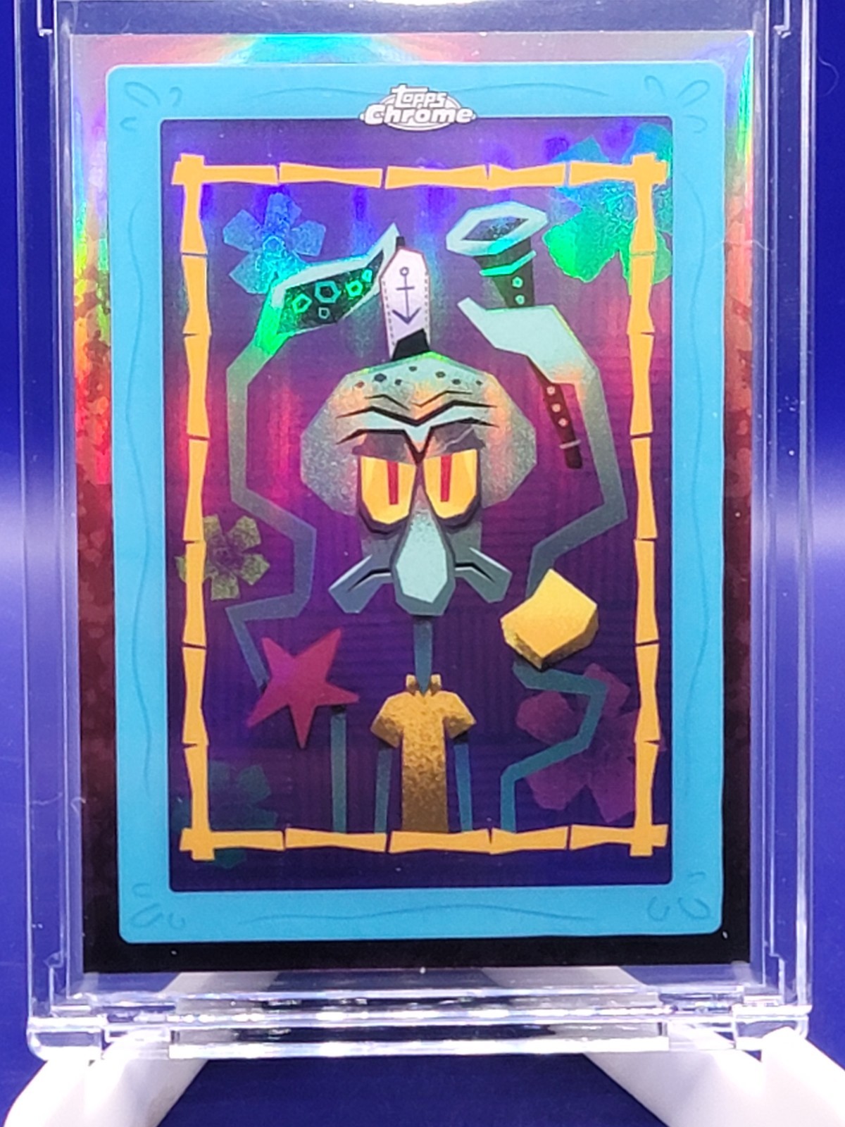 2025 Topps Chrome SpongeBob Squidward's Gallery A Piece Of Art Shane Houston