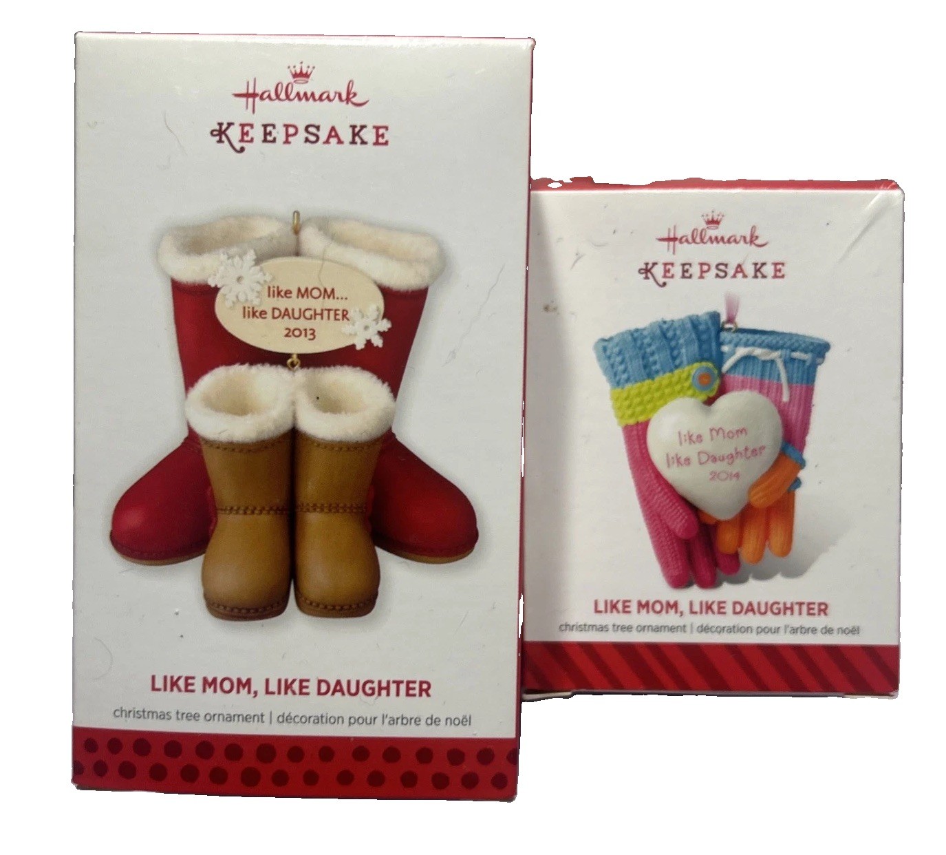 NIB Hallmark Keepsake Christmas Ornament 2013-2014 Set/2 Like Mom Like Daughter NIB Hallmark Keepsake Christmas Ornament 2013-2014 Set/2 Like Mom Like Daughter