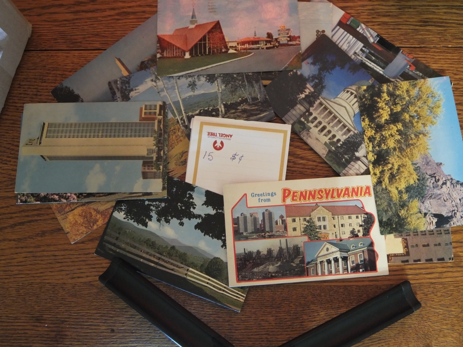 Lot of 15: Vintage 5 Cent Postcards, 20th Century Ephemera