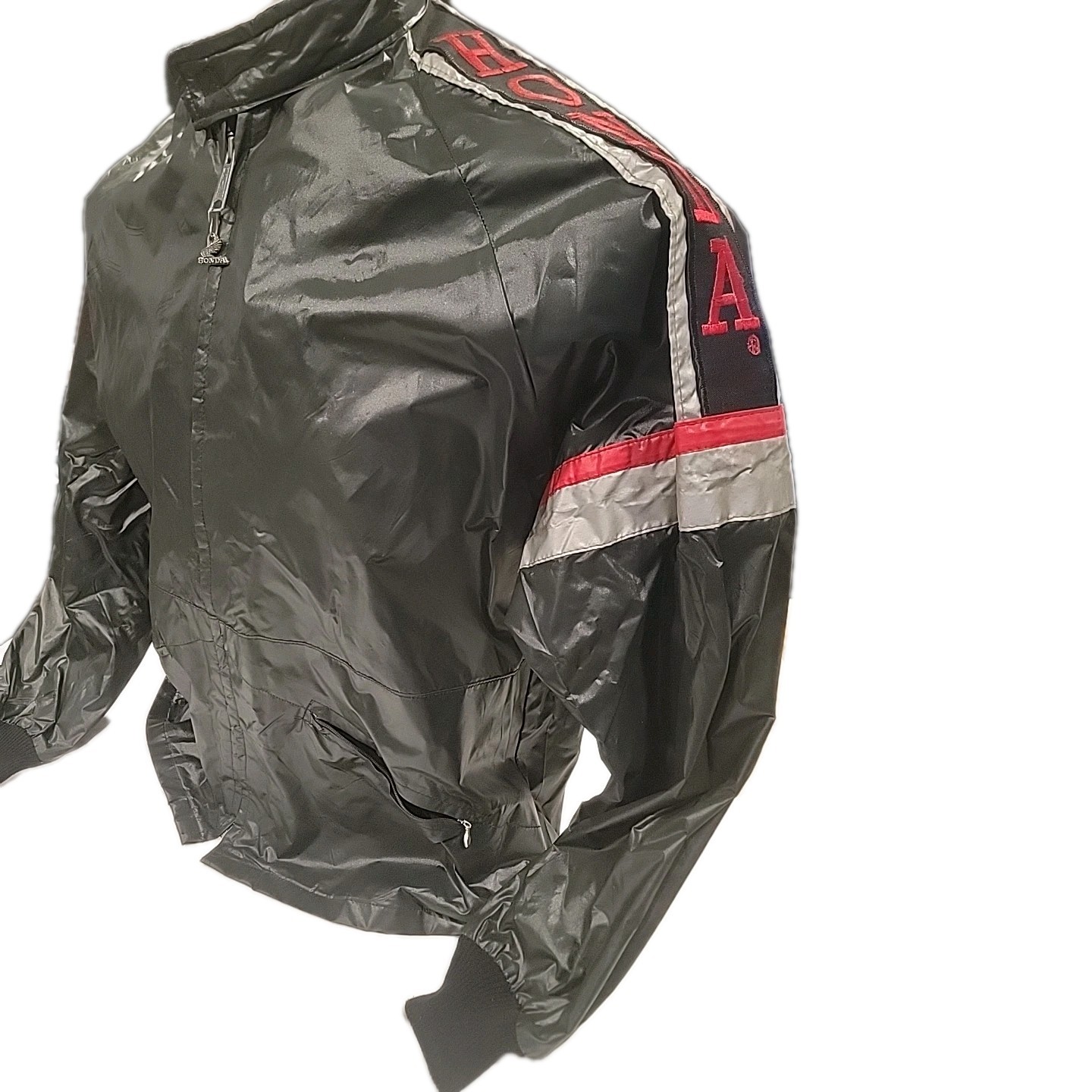 HONDALINE Official HONDA Racing VINTAGE MEN MOTORCYCLE BLACK Jacket XL WINDBREAK HONDALINE Official HONDA Racing VINTAGE MEN MOTORCYCLE BLACK Jacket XL WINDBREAK