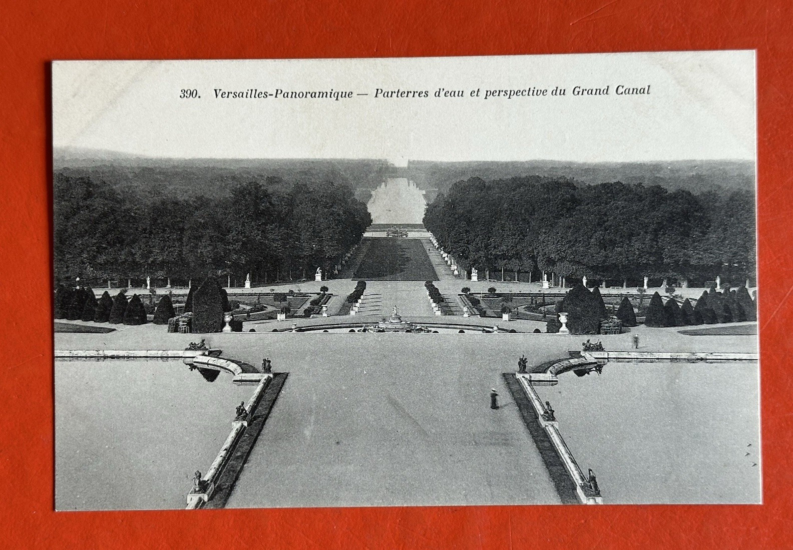 1909 VERSAILLES FRANCE Antique Postcard ~PANORAMIC VIEW ~ GRAND CANAL 1909 VERSAILLES FRANCE Antique Postcard ~PANORAMIC VIEW ~ GRAND CANAL