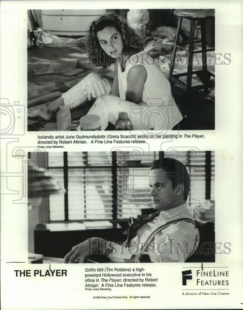 1992 Press Photo Tim Robbins and Greta Scacchi stars in 1992 Press Photo Tim Robbins and Greta Scacchi stars in