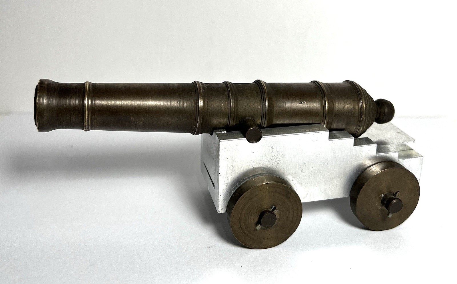 Vintage Brass & Aluminum 5.5 Inch Mini Cannon Vintage Brass & Aluminum 5.5 Inch Mini Cannon