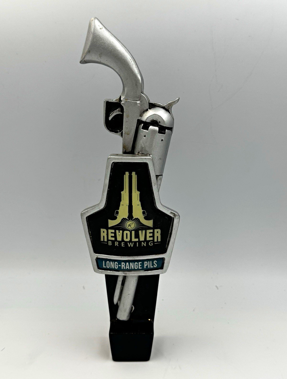 Revolver Brewing Long-Range Pils Beer Tap Handle Knob Breweriana Revolver Brewing Long-Range Pils Beer Tap Handle Knob Breweriana