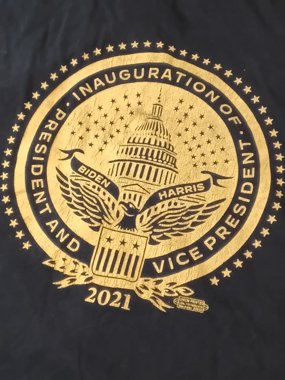 Joe Biden Kamala Harris 2021 Presidential Inauguration T-Shirt Mens 2XL XXL Navy Joe Biden Kamala Harris 2021 Presidential Inauguration T-Shirt Mens 2XL XXL Navy