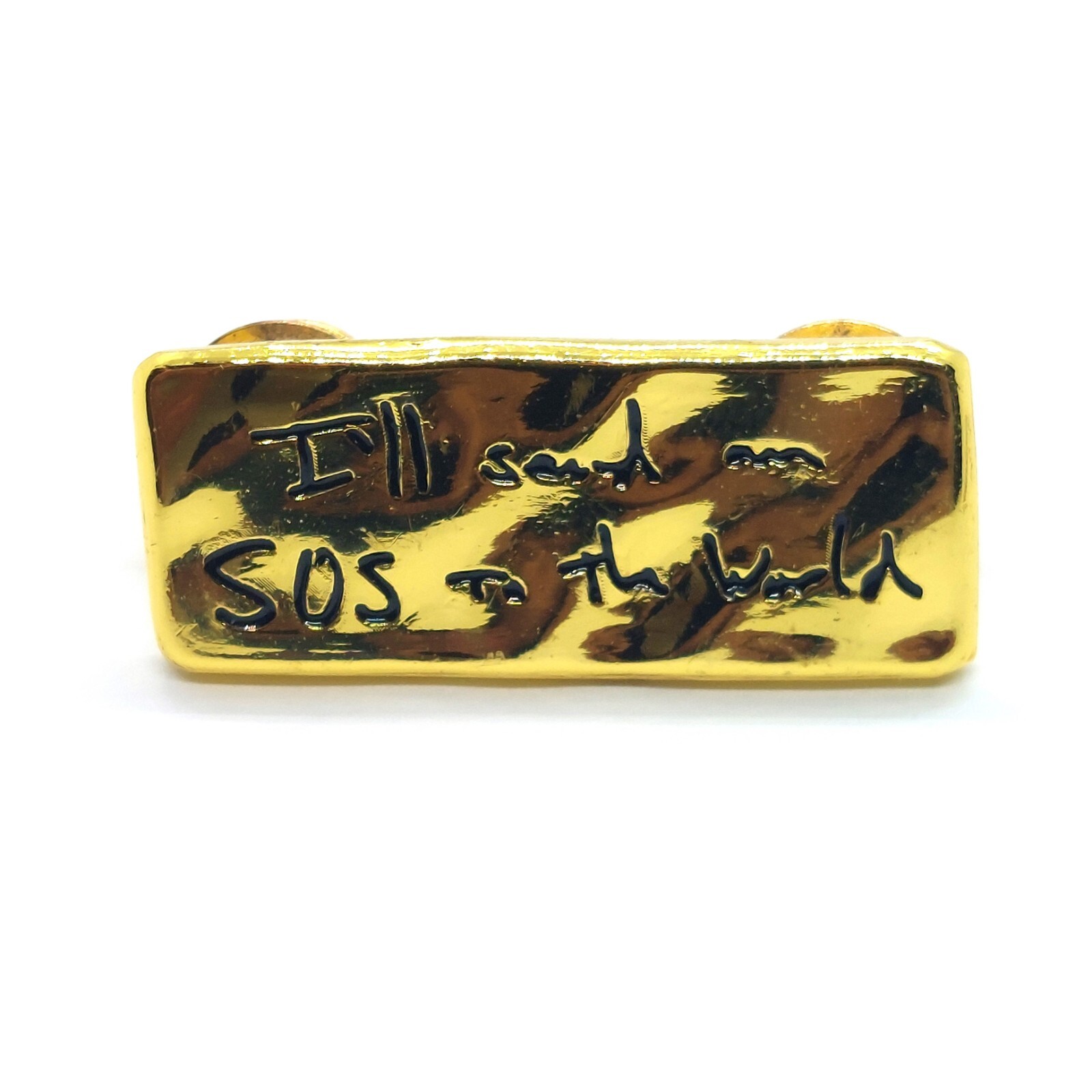 Sting 2022 Pin I'll Send an SOS To The World Lapel Enamel Collectible Sting 2022 Pin I'll Send an SOS To The World Lapel Enamel Collectible