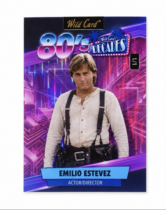 2026 Wild Card Decades 80’s — Emilio Estevez True 1/1