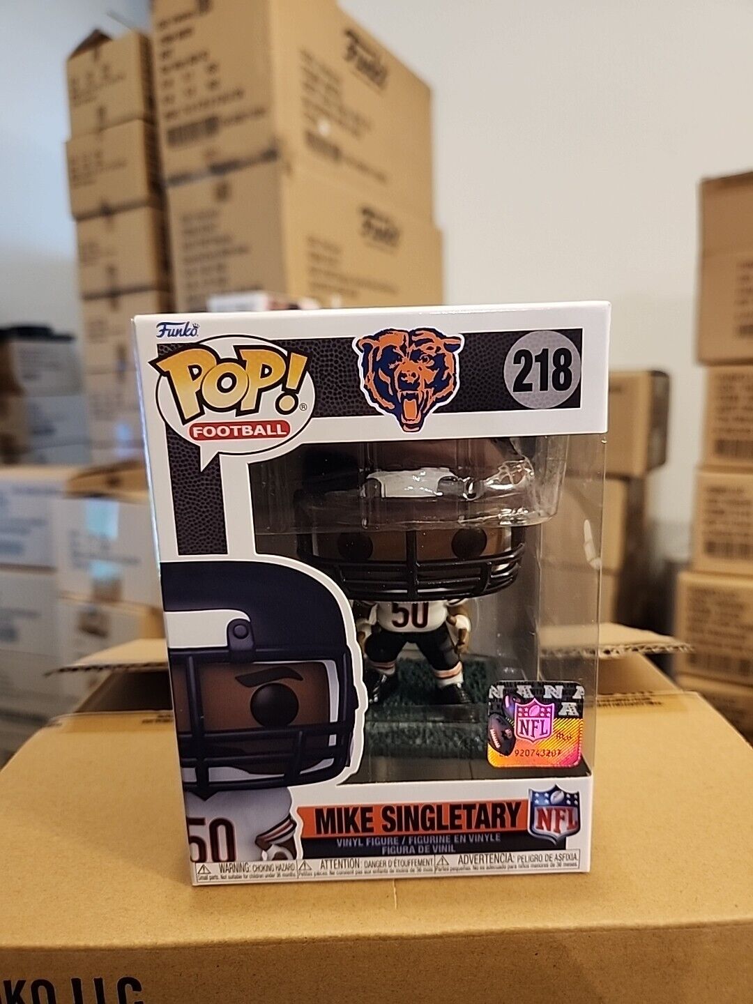 MIKE SINGLETARY - Chicago Bears NFL Funko Pop #218 Collectible Vinyl Figure NEW